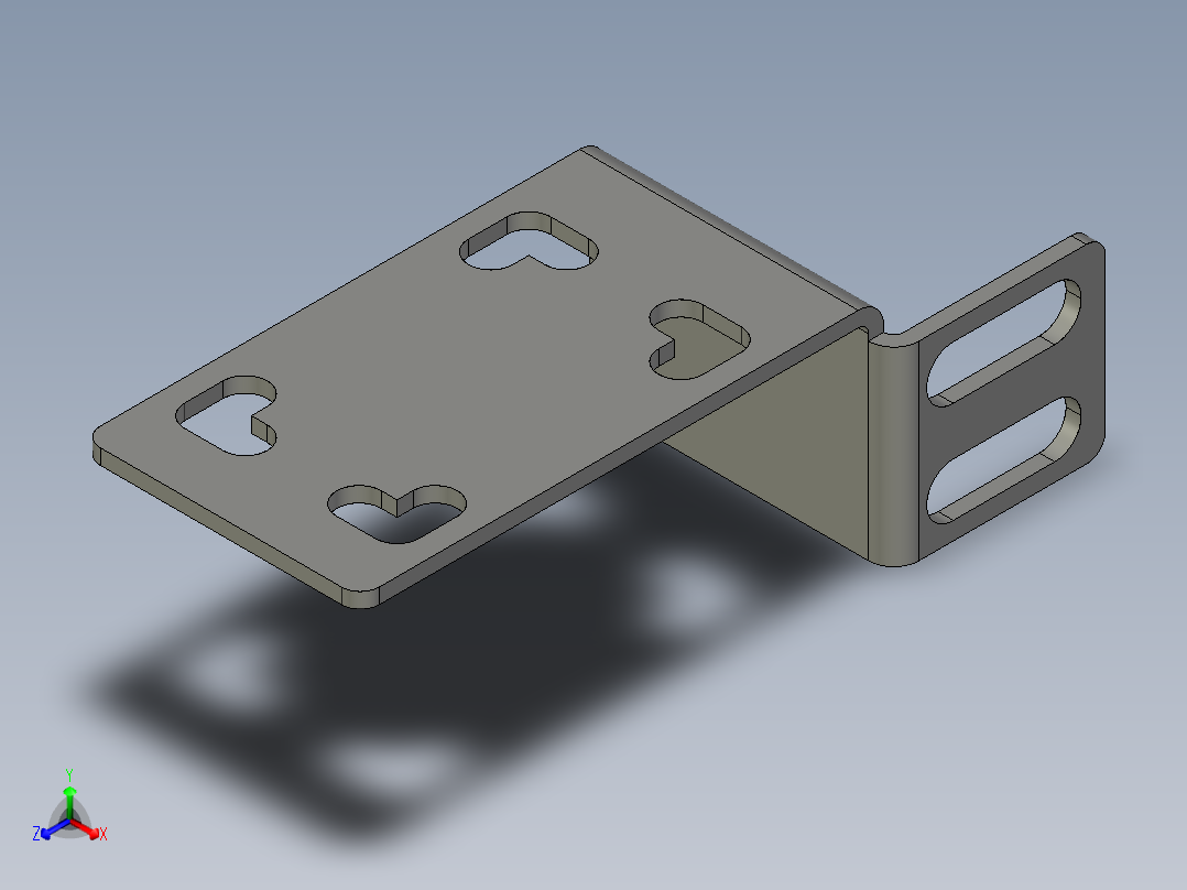 基恩士PZ-B21_kc图纸模型正等轴测图
