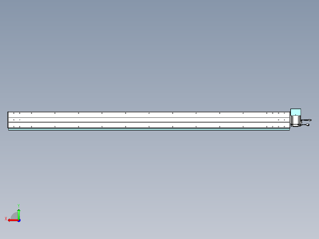 威洛博VBC同步带传动一无尘环境VBC14-L45-S2100-BRD-ZP75-C3后视图