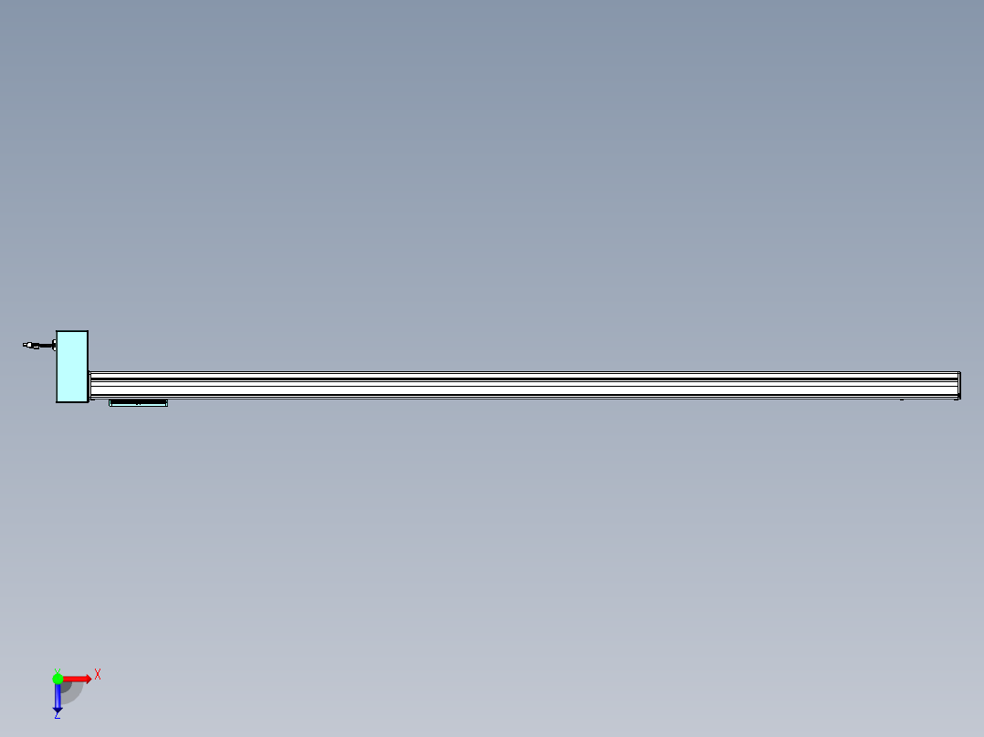 威洛博VBC同步带传动一无尘环境VBC14-L45-S2100-BRD-ZP75-C3俯视图