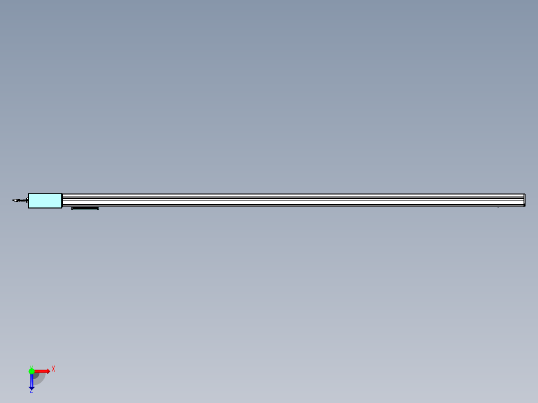 威洛博VBC同步带传动一无尘环境VBC14-L45-S2450-BR-ZP75-C3俯视图