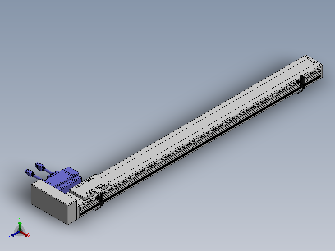 精密模组MY60-T10-750L-BR-P20B-C4-C正等轴测图