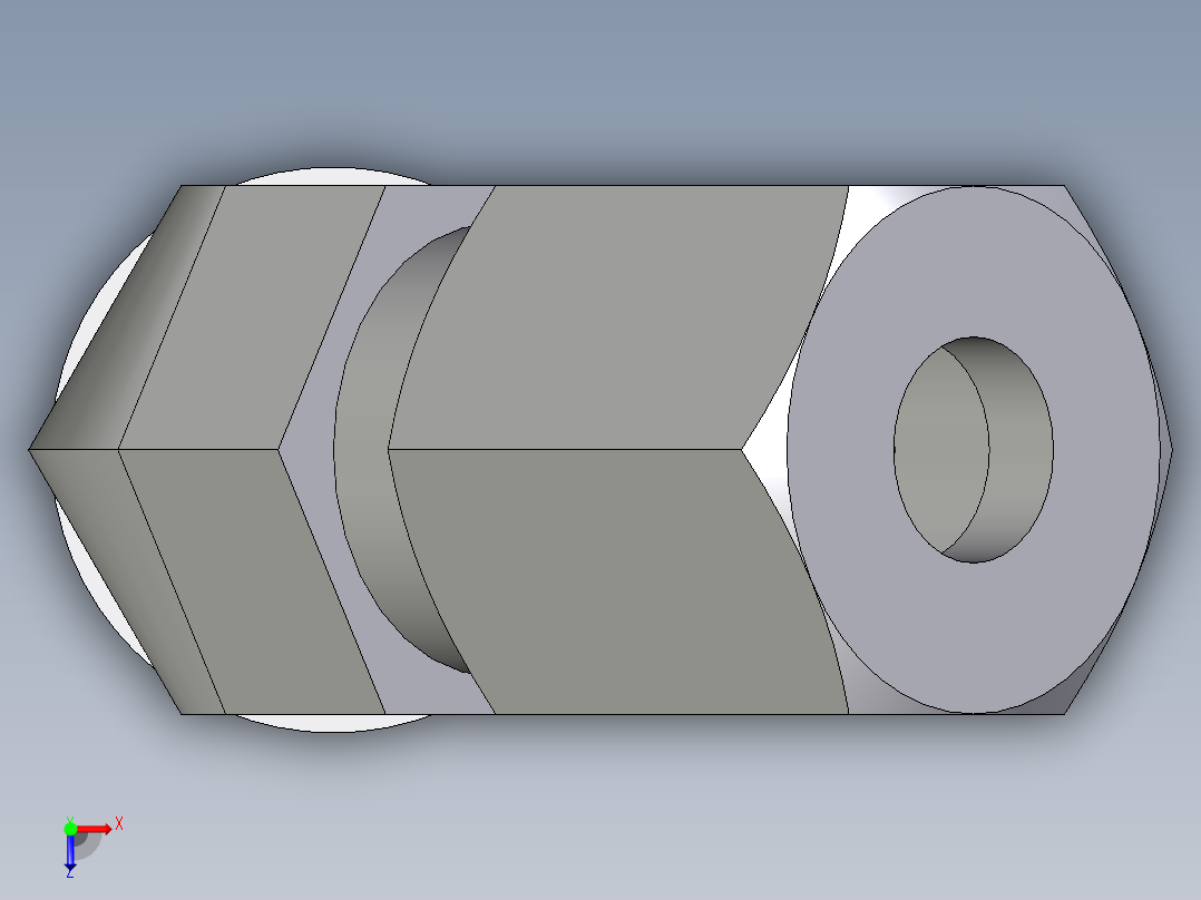 卡套式工业通用硬管接头EO_Adjustable_locknut_45_deg_elbow_VEE06ZLMORCF俯视图