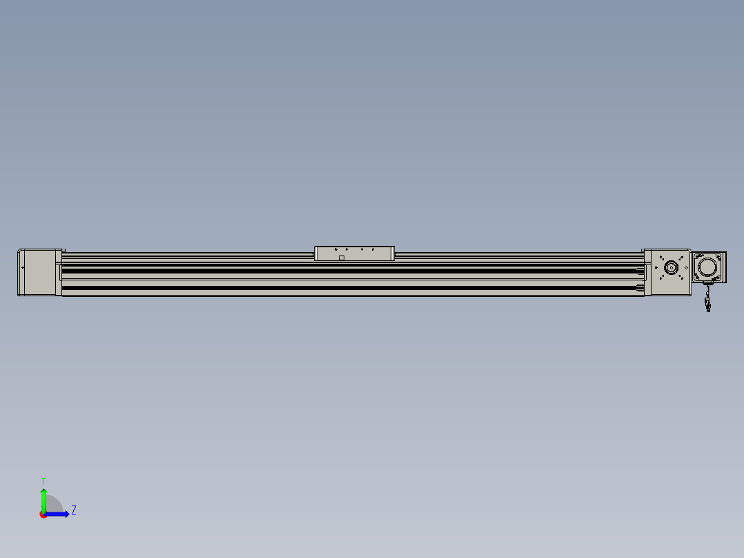 威洛博直线电机模组EB20-L224-S1450-BL-ZP75-MS3-5K左视图