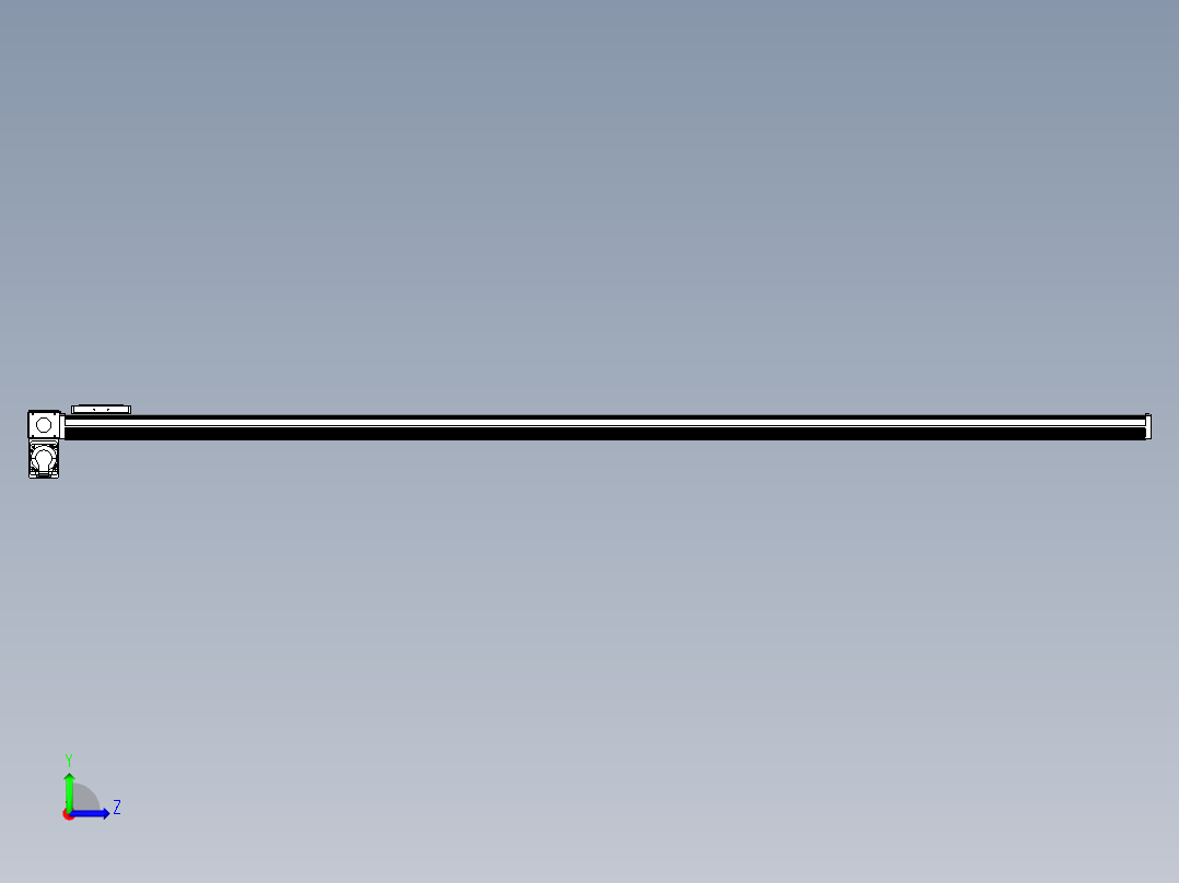 同步带全封闭直线模组TPA-HCB-105D-90-L2200-LP-Y-P20-N3左视图