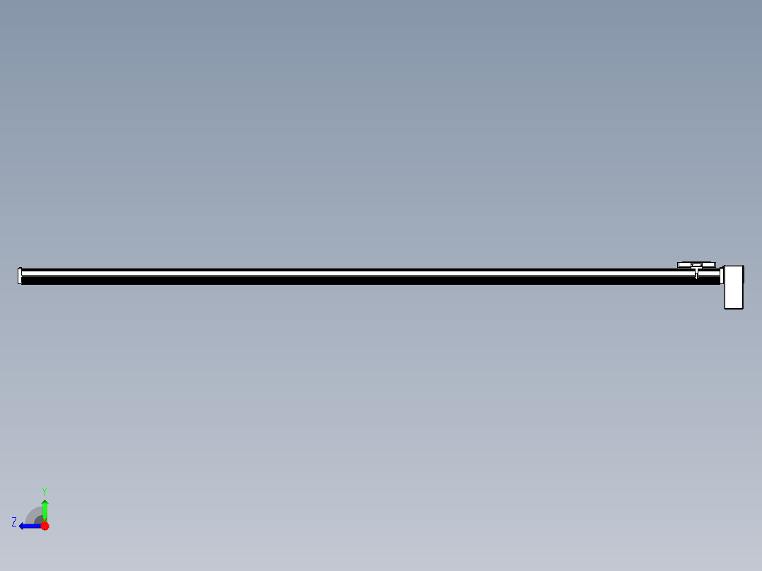 同步带全封闭直线模组TPA-HCB-105D-90-L2200-LP-Y-P20-N3右视图