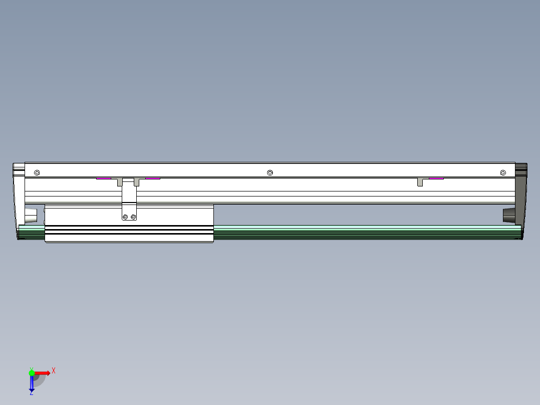 威洛博VL系列直线电机模组-VL22H3-S350俯视图
