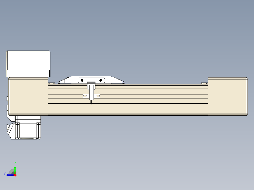 同步带全封闭直线模组TPA-HCB-65S-90-L100-ML-Y-P10-N3右视图