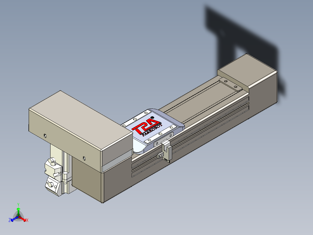 同步带全封闭直线模组TPA-HCB-65S-90-L100-ML-Y-P10-N3正等轴测图