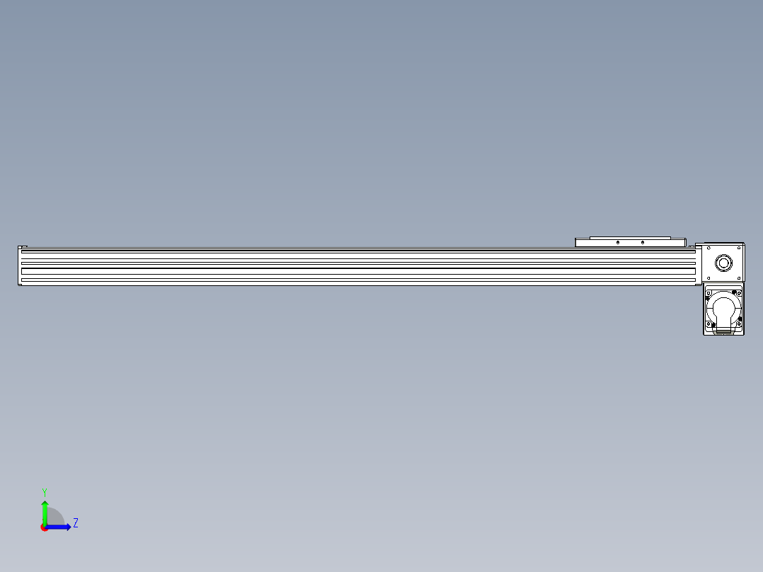 同步带全封闭直线模组TPA-HCB-14D-120-L850-RP-C-P40-N3左视图