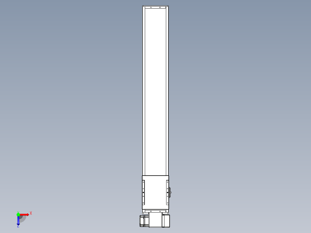 同步带全封闭直线模组TPA-HCB-14D-120-L850-RP-C-P40-N3俯视图