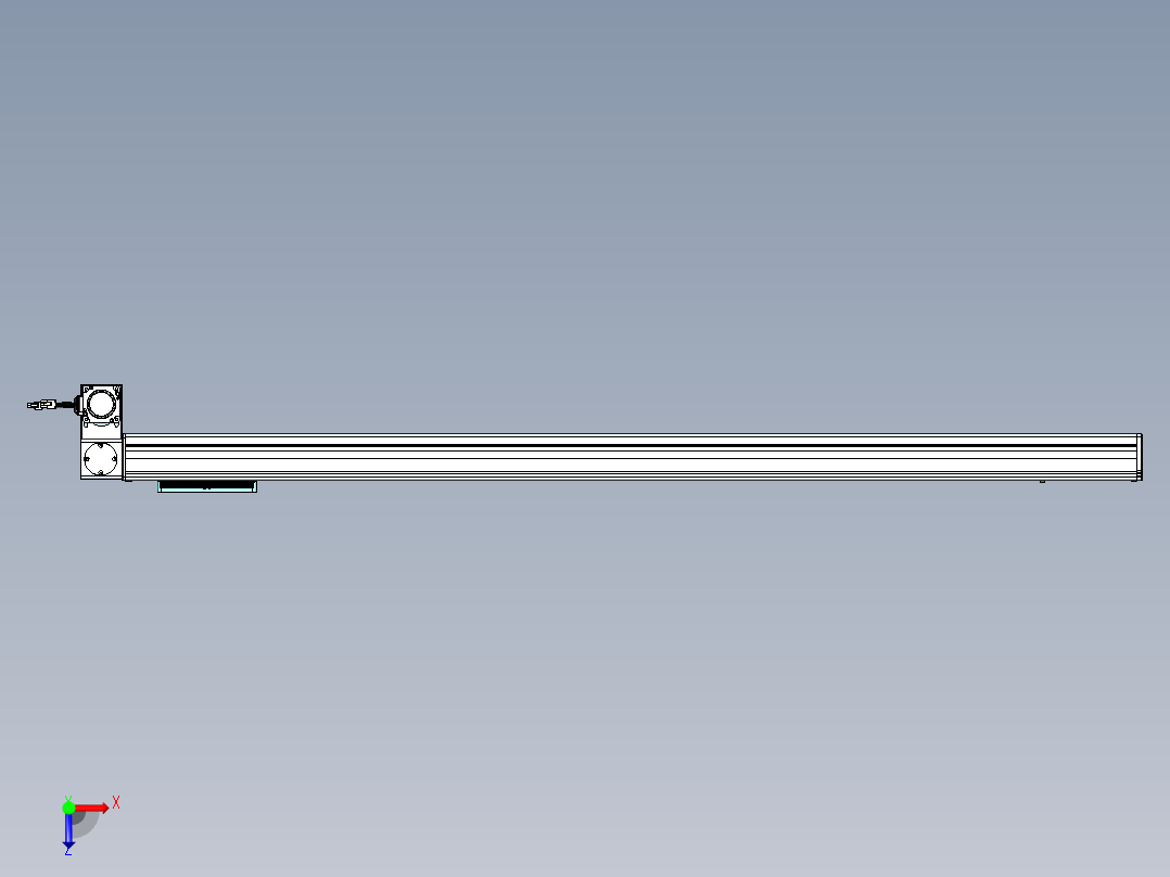 威洛博VBC同步带传动一无尘环境VBC14-L45-S1350-BLD-ZP40-C3俯视图