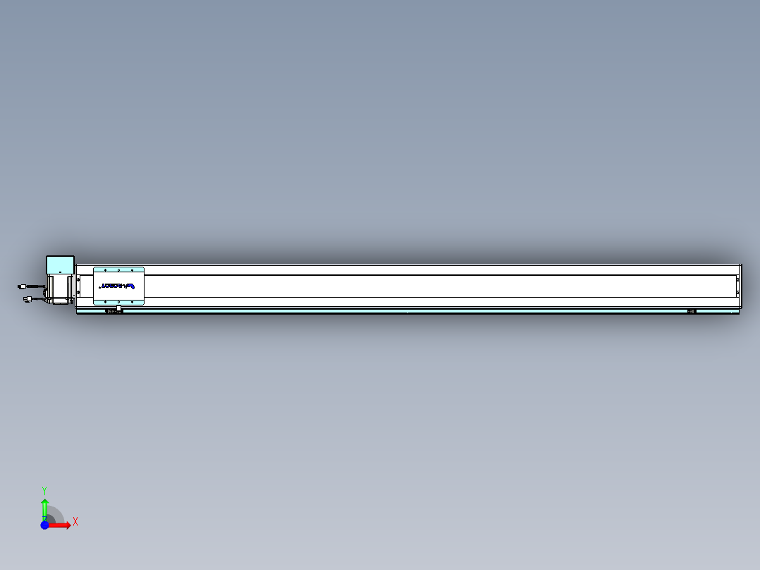 威洛博VBC同步带传动一无尘环境VBC14-L45-S1800-BRU-ZP75-C3前视图