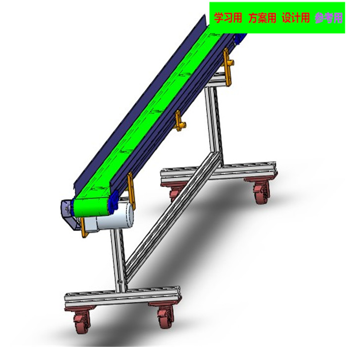 2.5米小皮带流水线（带工程图）3D图纸