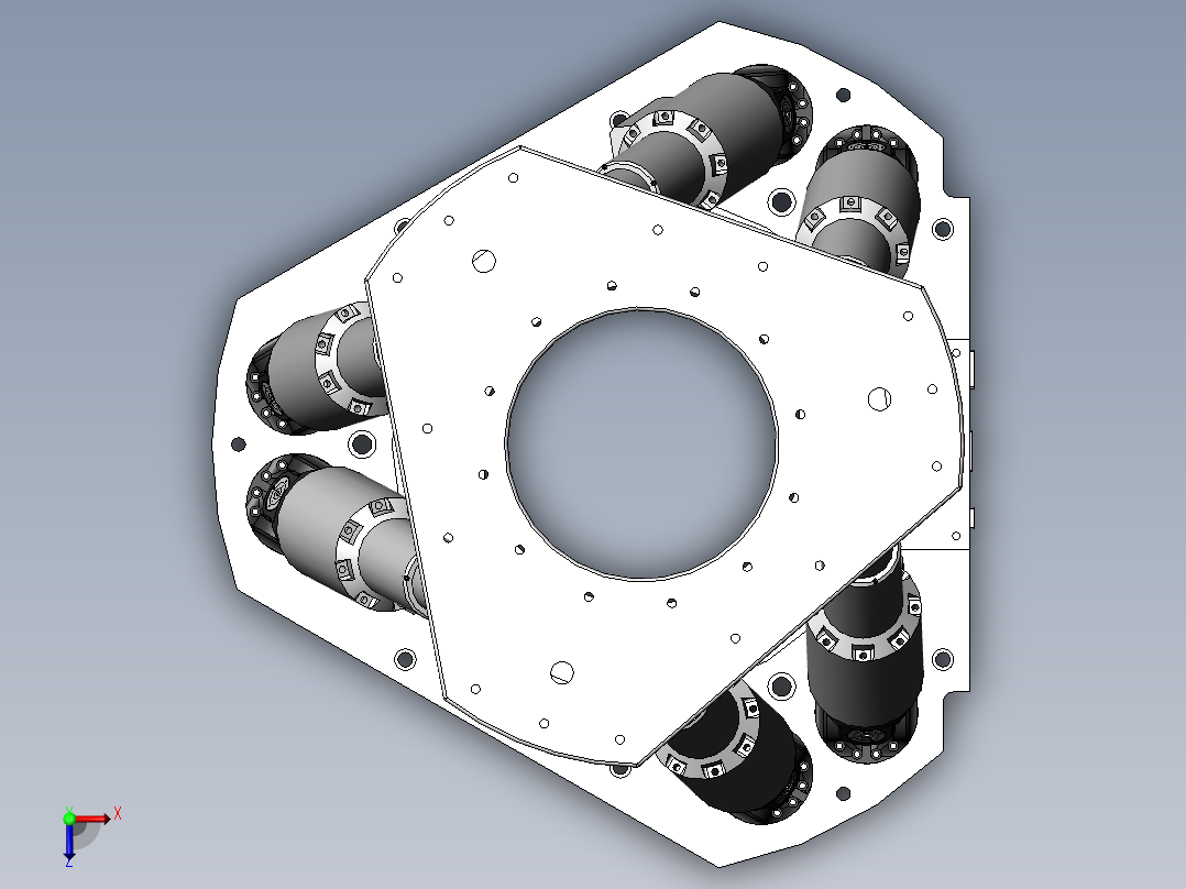 H-845 Hexapod SW俯视图