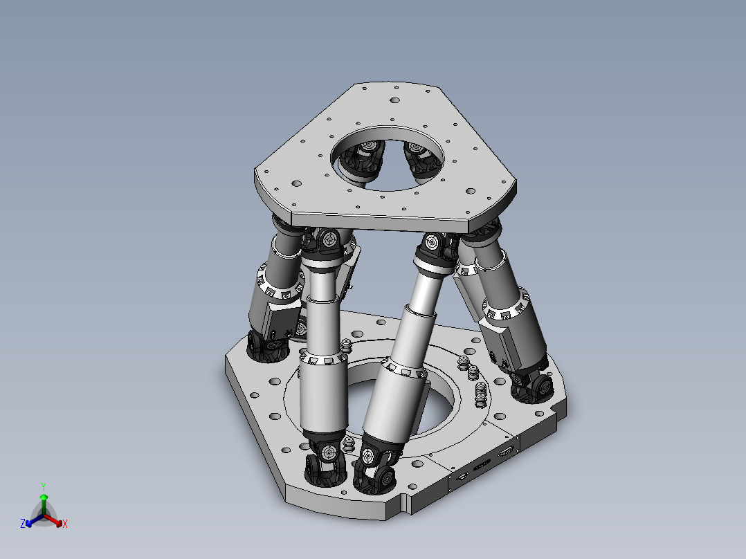 H-845 Hexapod SW正等轴测图