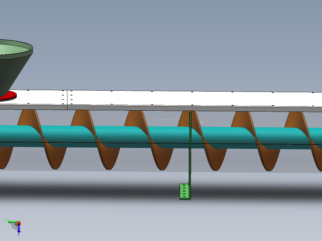 solidworks2012螺旋<span style='color: red'>输送机</span>