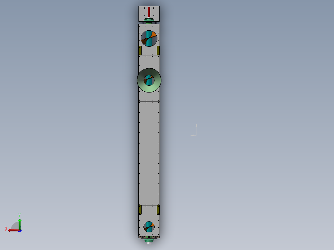 solidworks2012螺旋输送机后视图