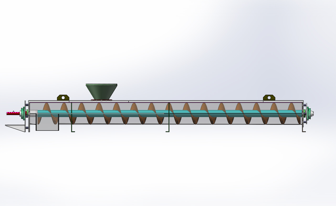 solidworks2012螺旋输送机