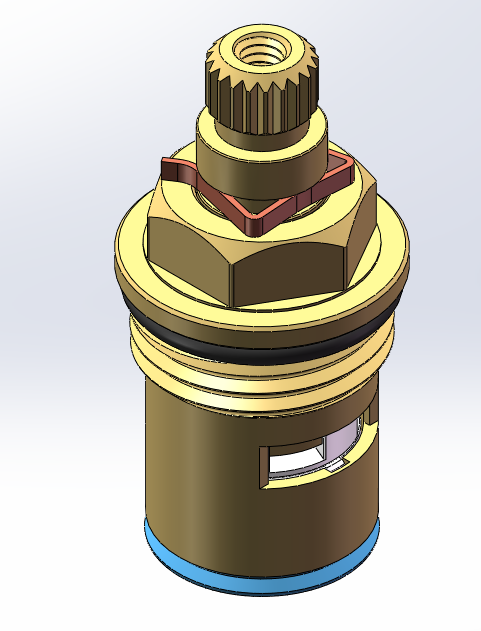 M18x1.5全铜陶瓷快开水龙头阀芯