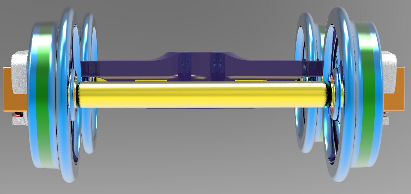 铁路转向架3D数模图纸 solidworks设计 附IGS格式