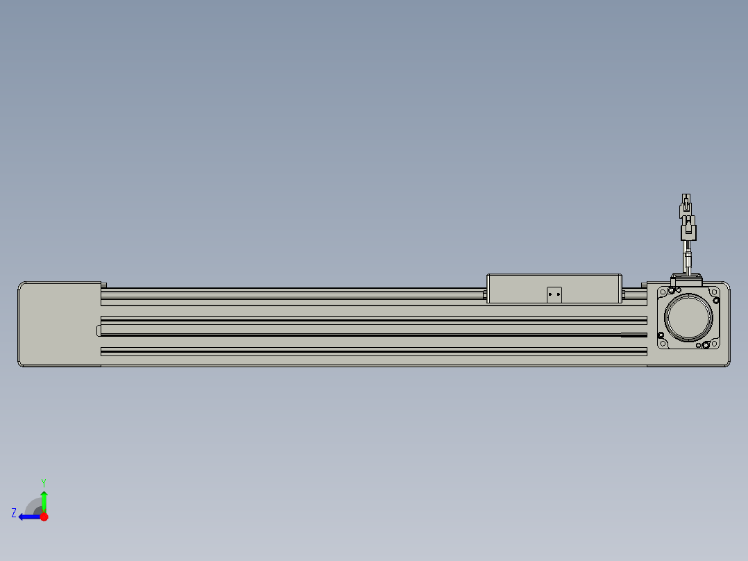 威洛博直线电机模组EB6-L140-S350-R-P40-MS3右视图