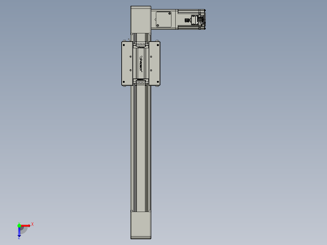 威洛博直线电机模组EB6-L140-S350-R-P40-MS3俯视图
