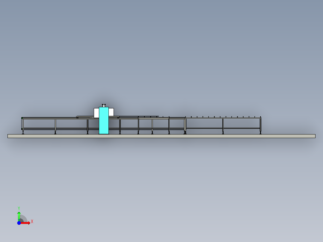 金属板片焊接工装前视图