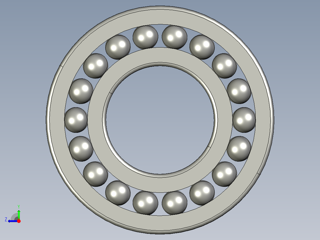 深沟球轴承6318右视图