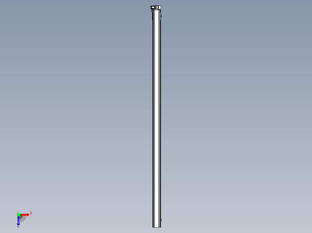 同步带滑台-半封闭B22H-L100-C-S1000-RU-P75-D3-N5俯视图