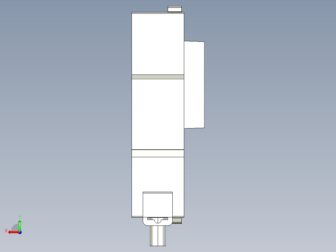 基恩士KV-SC20(V)_kc图纸模型后视图