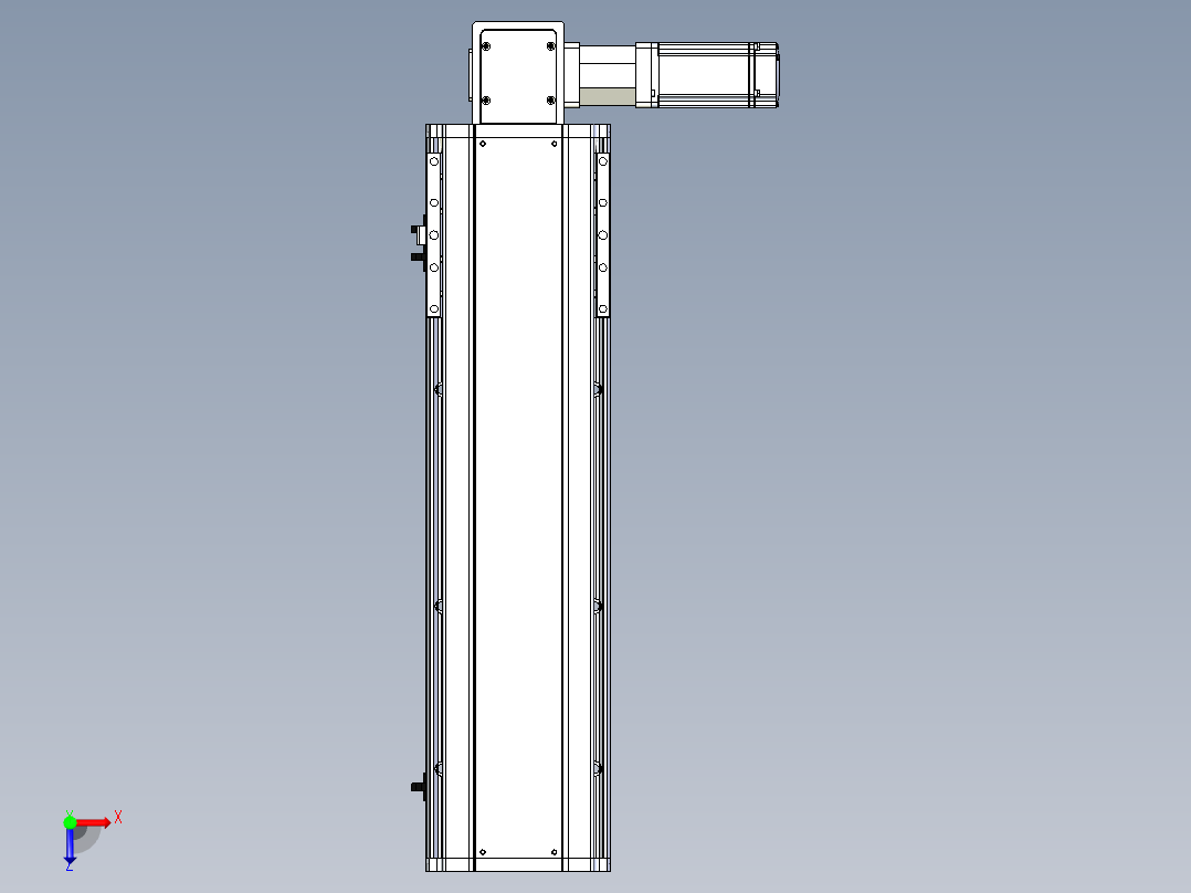 东锦同步带传动-直线滑台模组DH170B-L150-S400-BL-P400W-C3俯视图