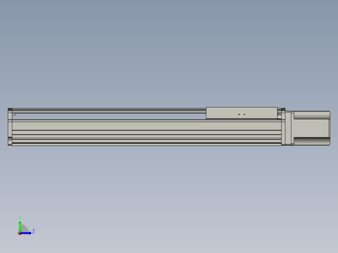 东锦丝杆传动-直线滑台模组DH270-C-L10-S650-BC-T1000W-C3左视图