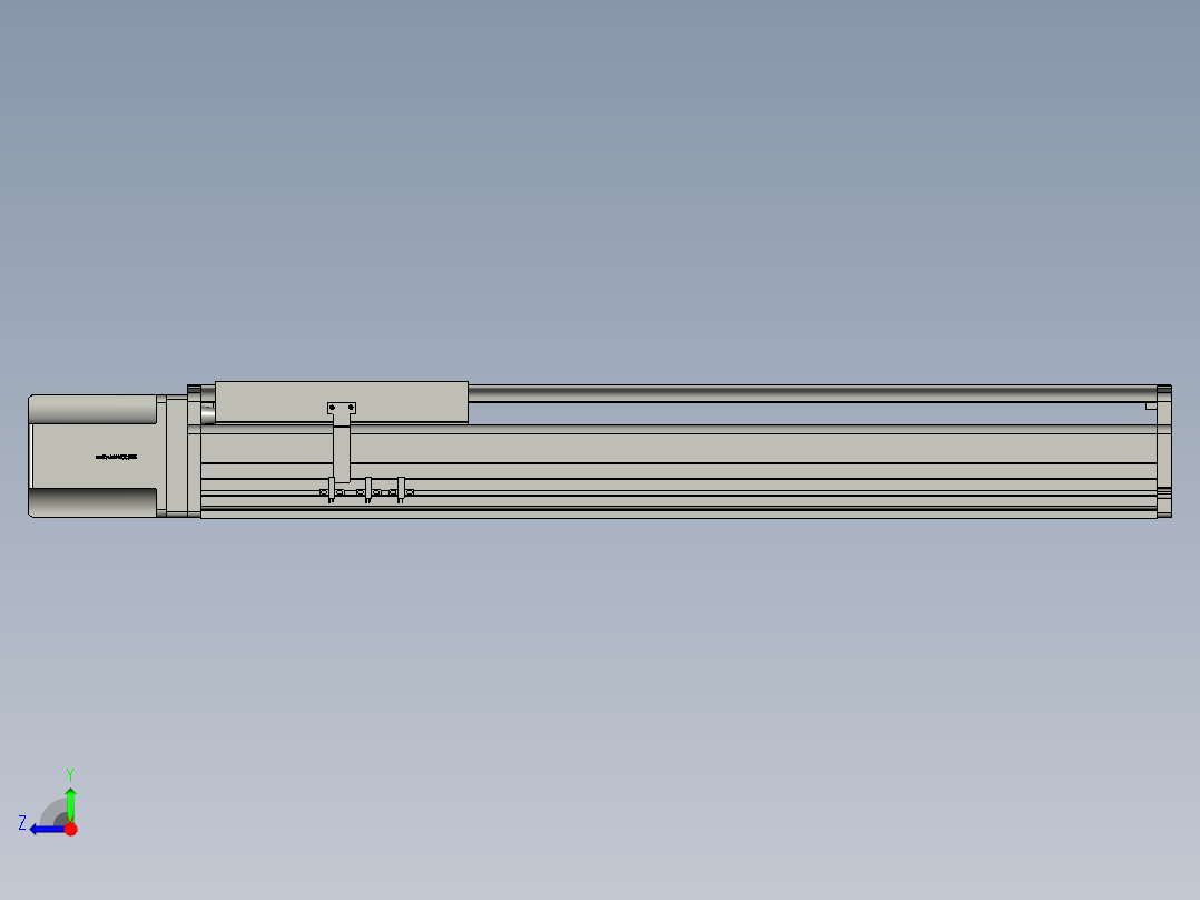 东锦丝杆传动-直线滑台模组DH270-C-L10-S650-BC-T1000W-C3右视图
