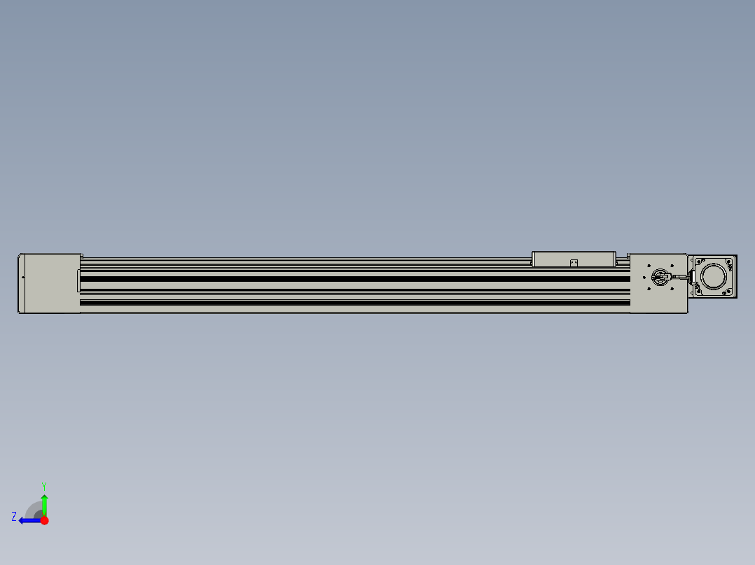 威洛博直线电机模组EB10-L224-S950-BL-ZP75-MS3-5K右视图