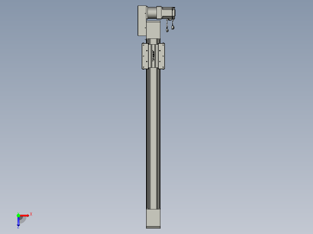 威洛博直线电机模组EB10-L224-S950-BL-ZP75-MS3-5K俯视图