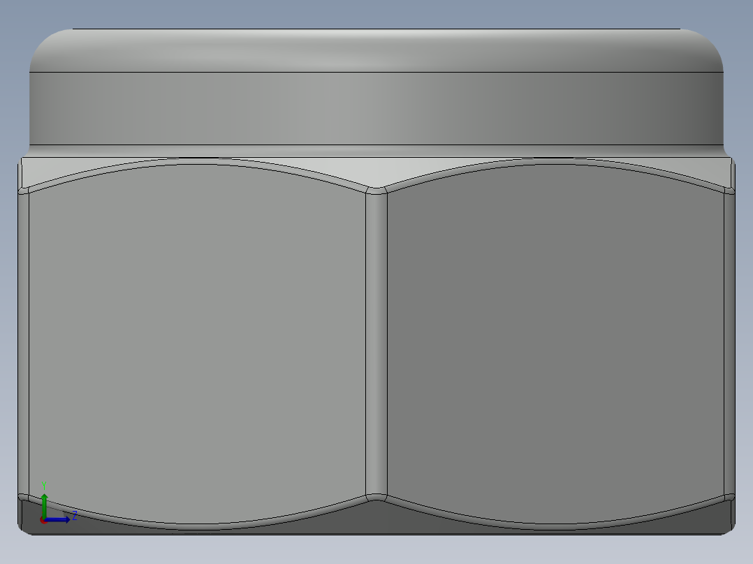紧固件-0.3125 Lock Nut左视图