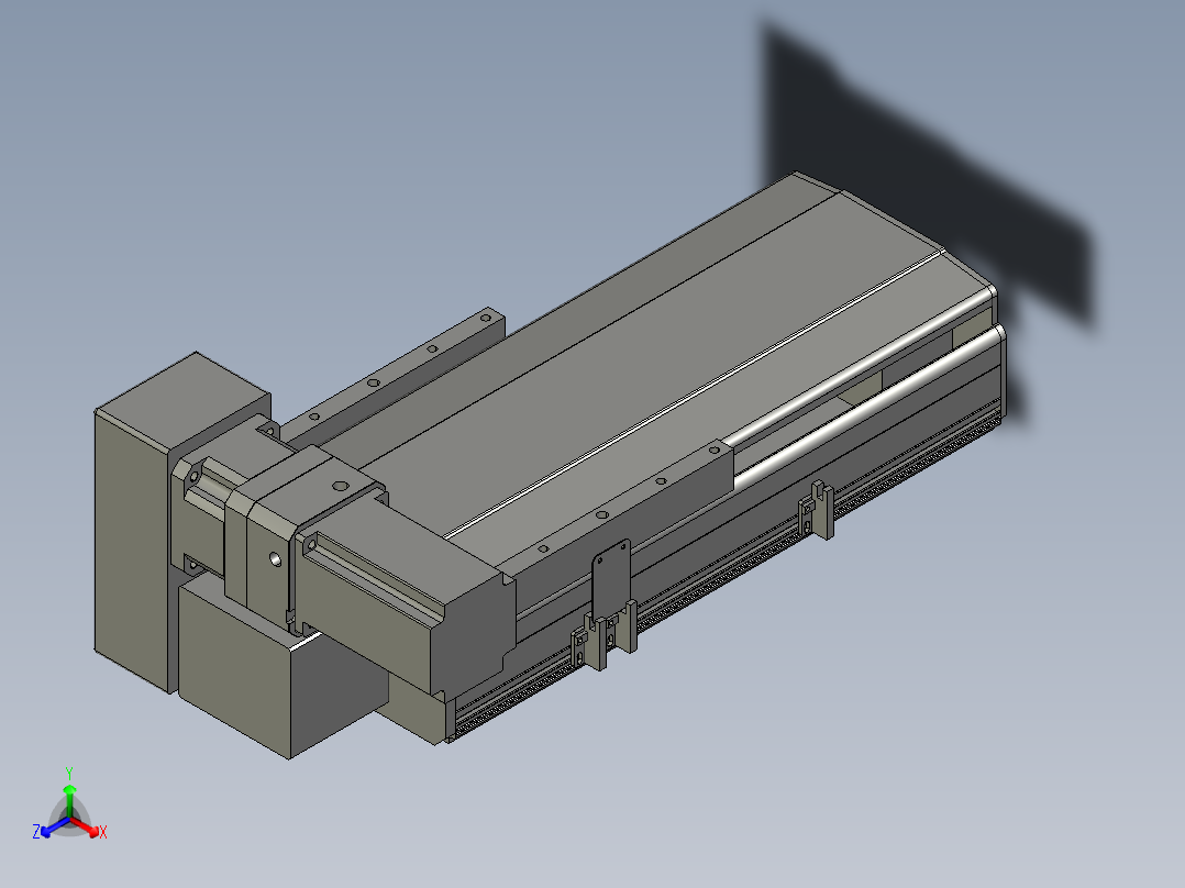 直线模组LHB21-L40-S150-LU设计图纸