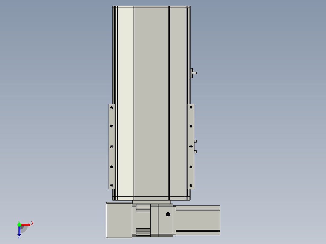 直线模组LHB21-L40-S150-LU设计图纸俯视图