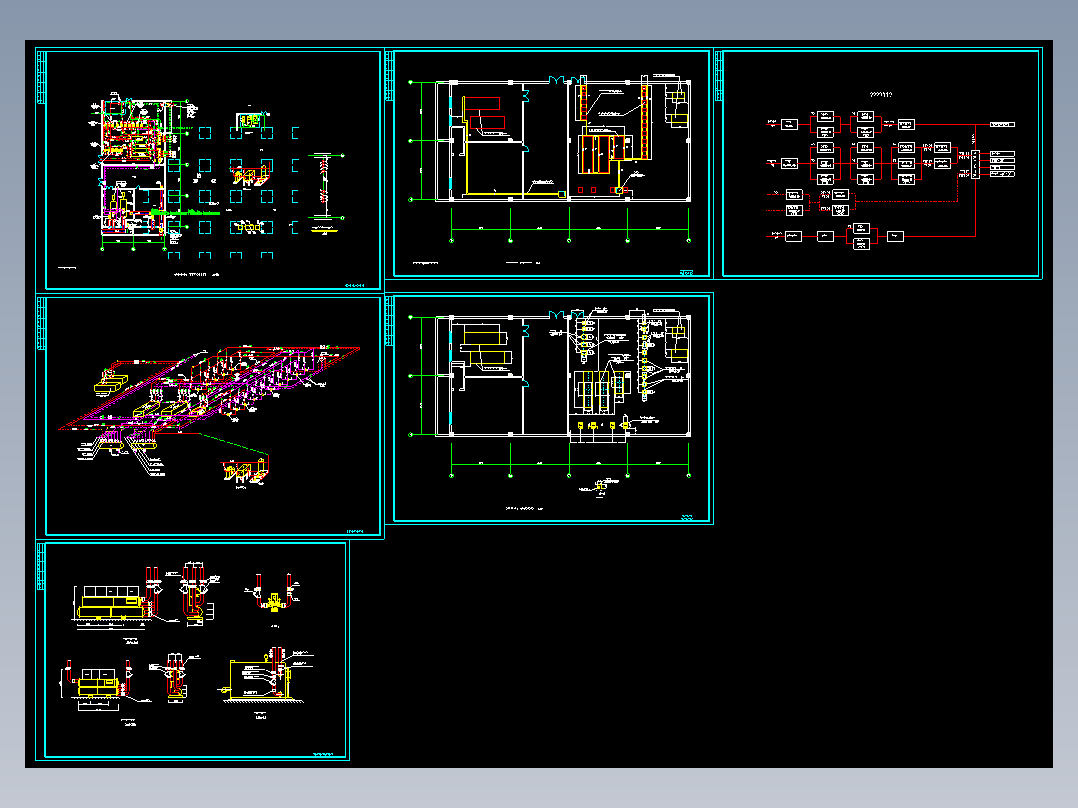 某冷、热水机房竣工图