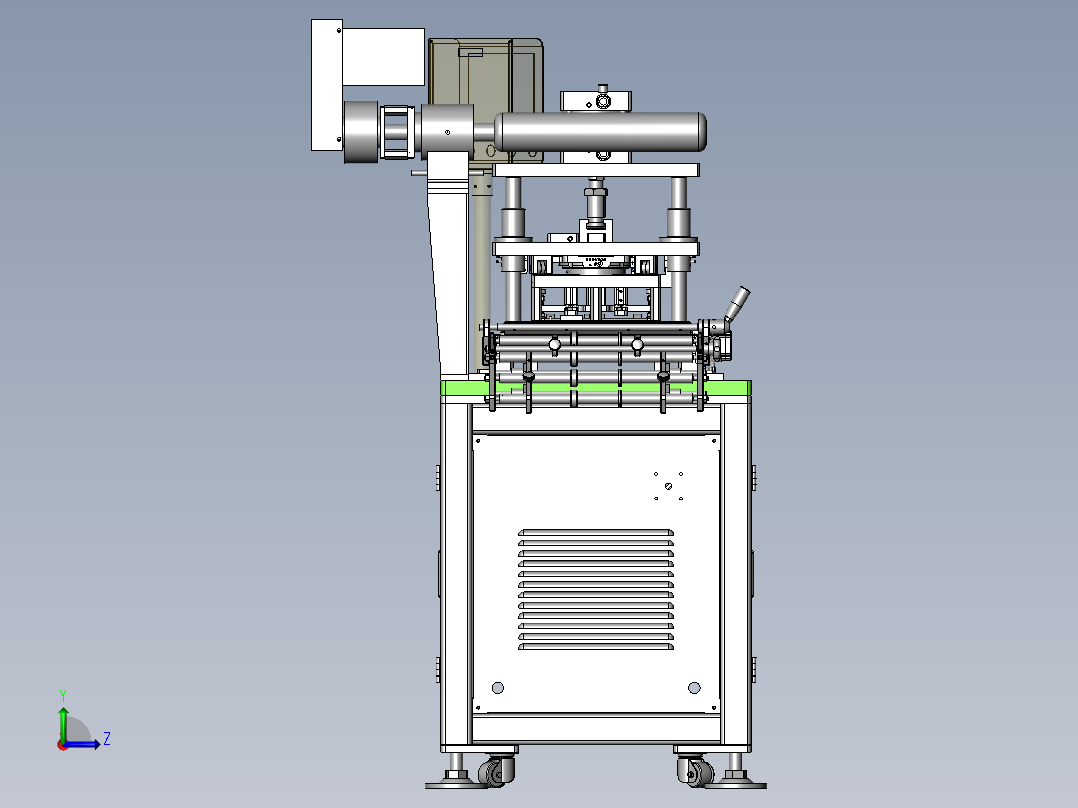 自动模切机sw16可编辑左视图