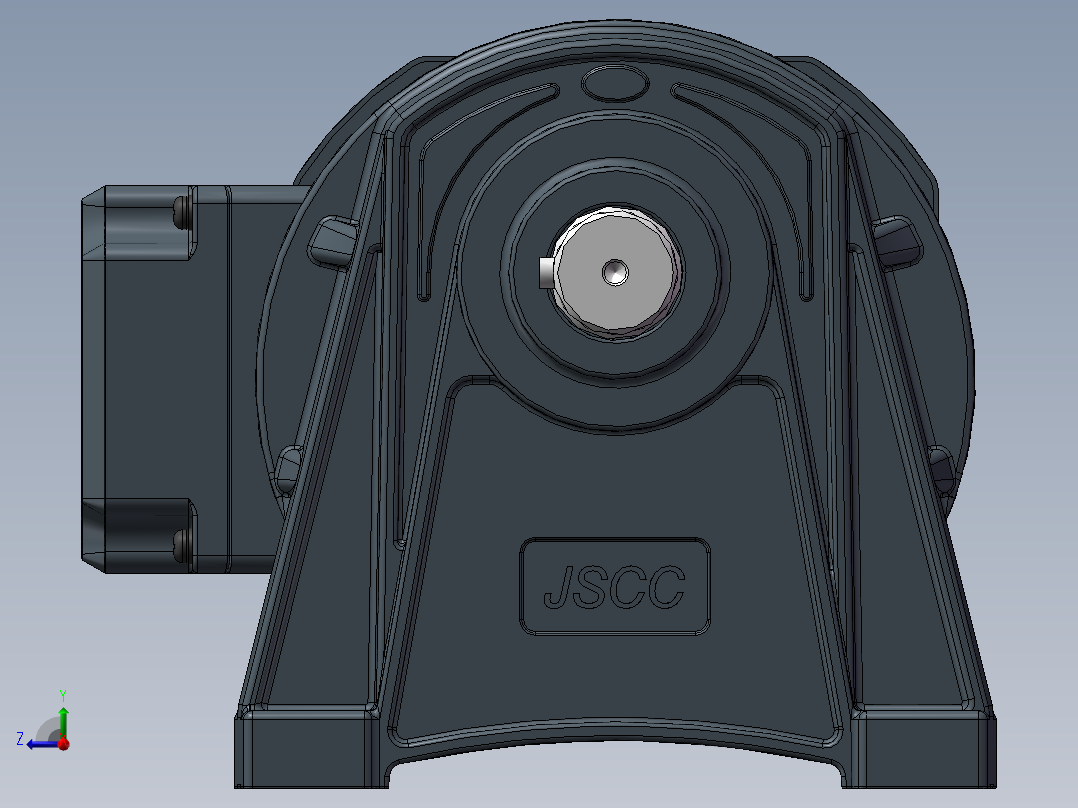 精研电机卧式 s750h01-L右视图