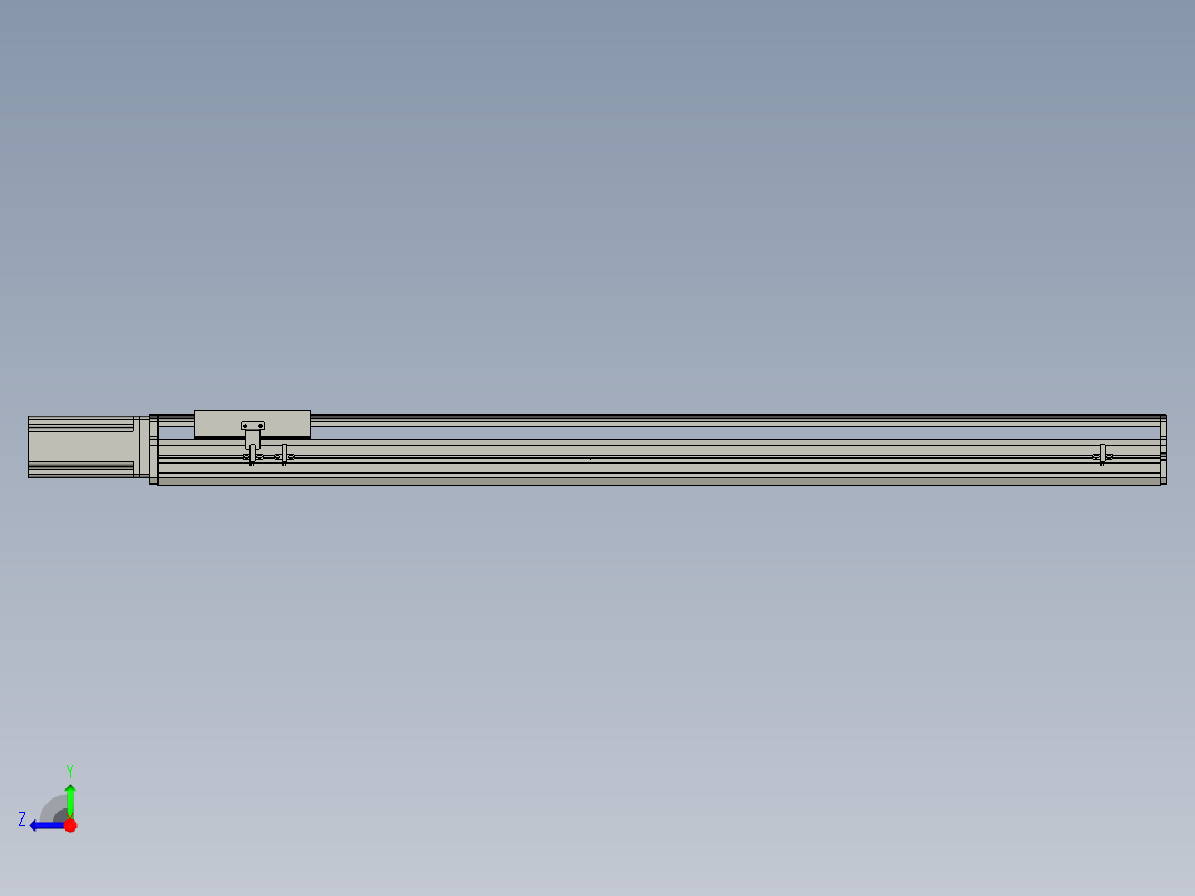 东锦丝杆传动-直线滑台模组DH170-C-L10-S1050-BC-P750W-C3右视图