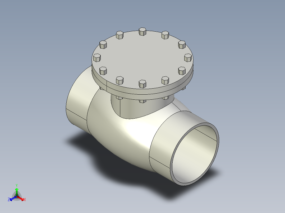阀门模型-swing_check_valve__bw_-_150-2500正等轴测图