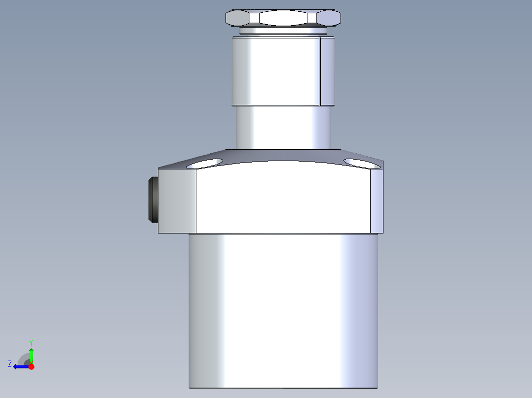 KOSMEKLG0900-CL-Y45多系列多零件图纸模型右视图