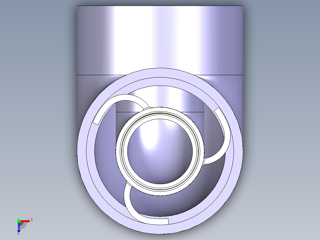 [PVCxPVC] 90 肘Elbow俯视图