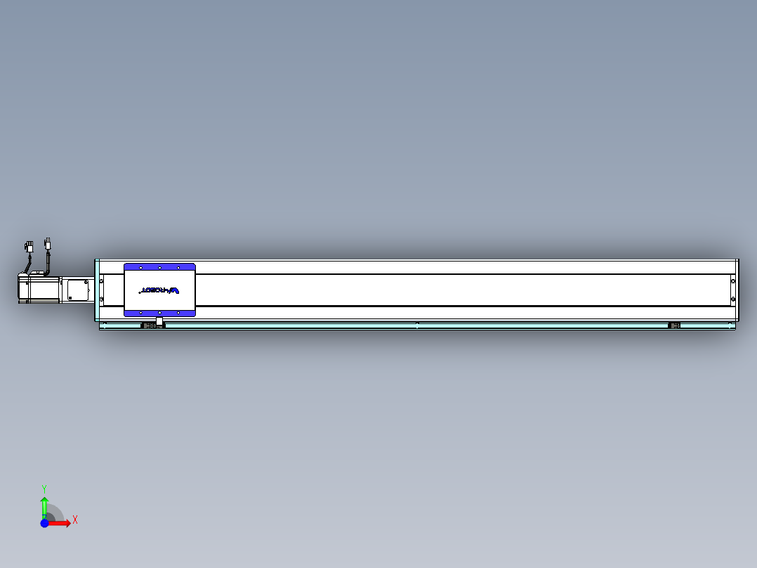 威洛博VC丝杆传动-无尘环境VC14-Lxx-C-S1150-BC-ZP40-C3前视图