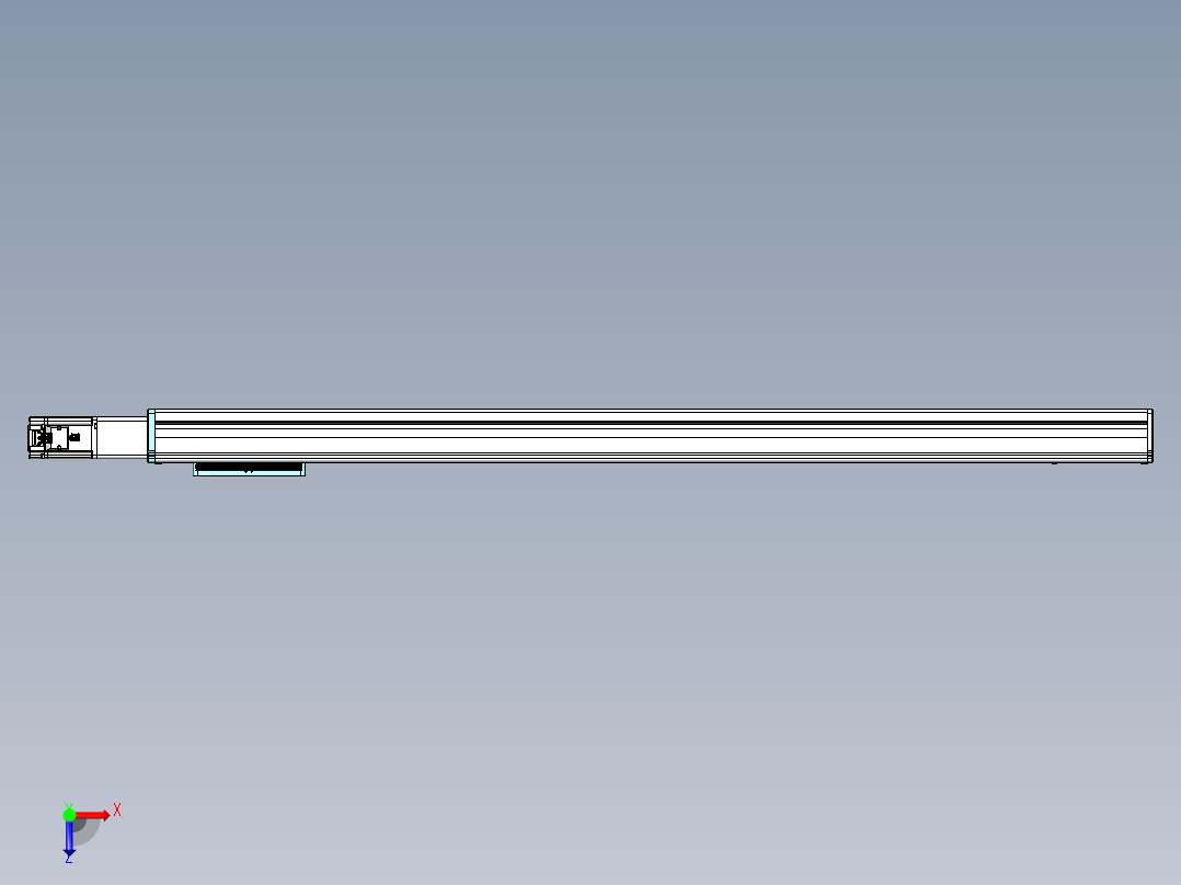 威洛博VC丝杆传动-无尘环境VC14-Lxx-C-S1150-BC-ZP40-C3俯视图