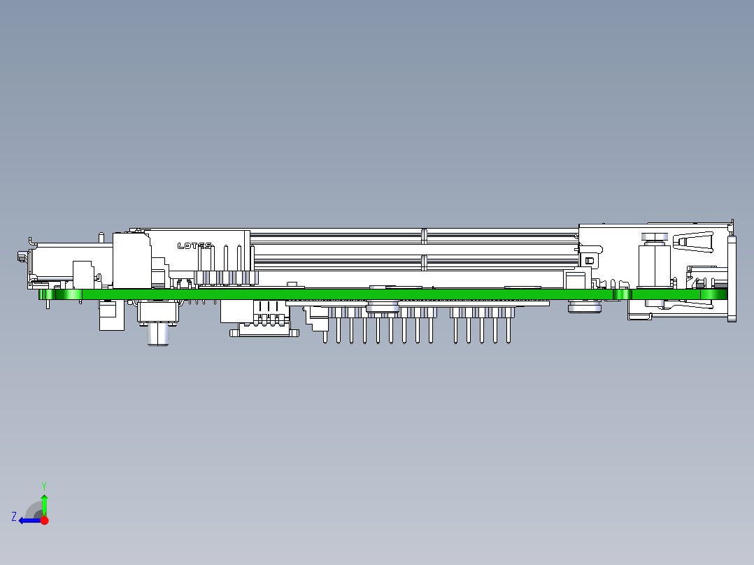 英特尔NUC D34010WYB-D54250WYB主板右视图
