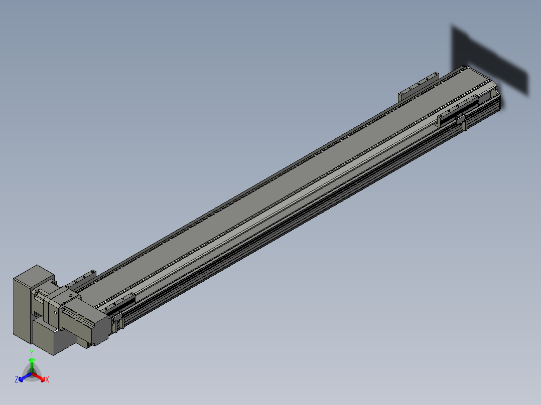 直线模组LHB17-L40-S1350-LU设计图纸