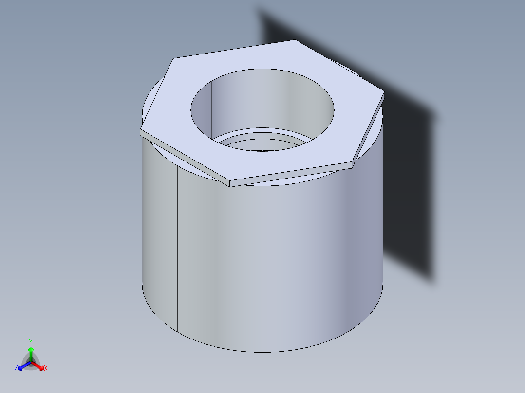 聚氯乙烯配件11A-Sch80_ReducerCoupling_SxS_829-582FB_8in x 4in正等轴测图